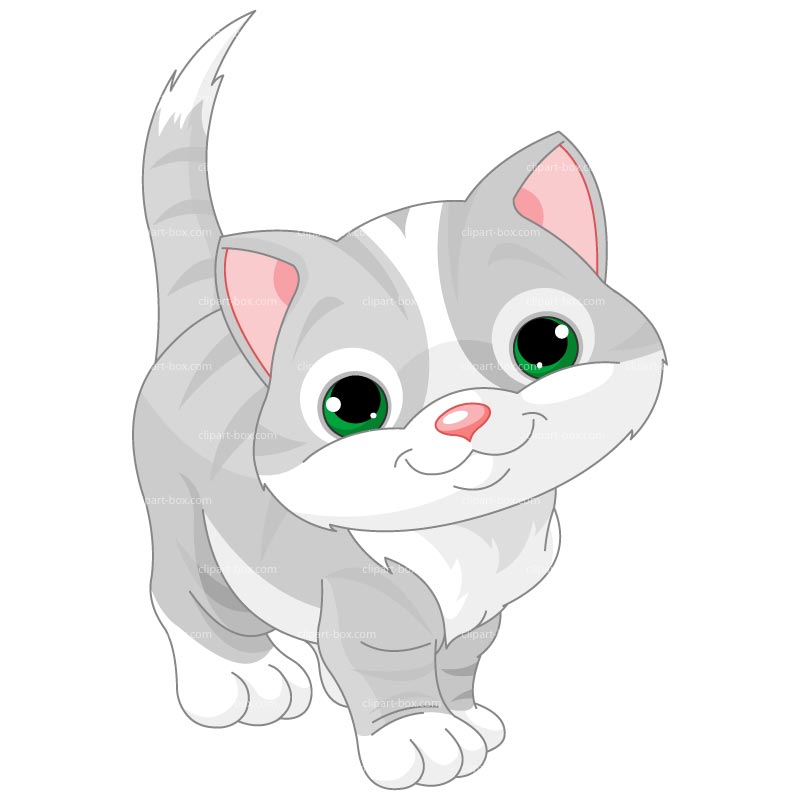 Baby kitten clipart.