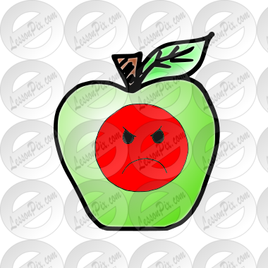 Bad Apple Picture for Classroom / Therapy Use.