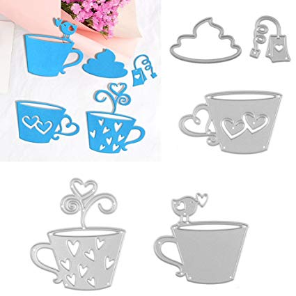 Amazon.com: UanBO9wykh Cutting Die (○_○), 5Pcs/Set Tea Bag.