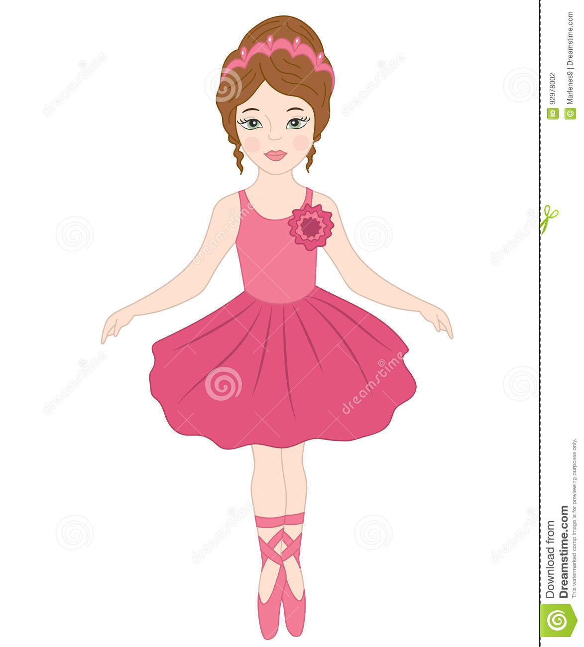 3043 Ballerina free clipart.