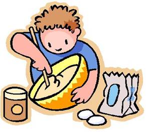 Baking Bread Camping Clipart.