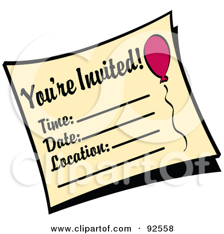 Birthday Invitation Clipart.