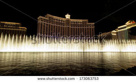 Bellagio Fountains Stock Photos, Royalty.