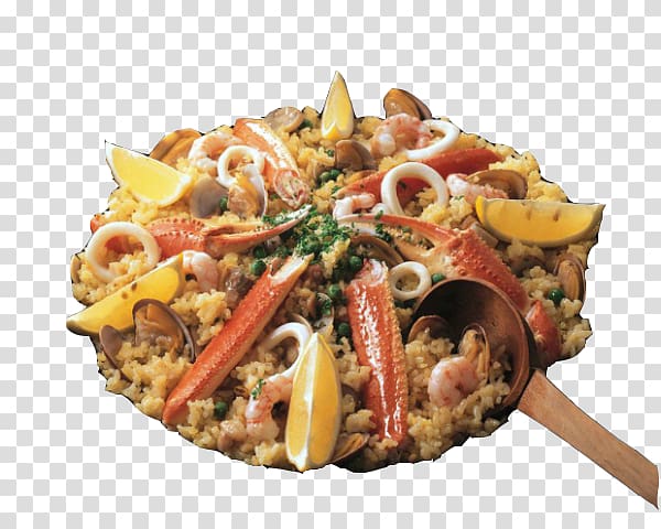 Paella Spanish Cuisine Seafood Arrxf2s negre Fried rice.