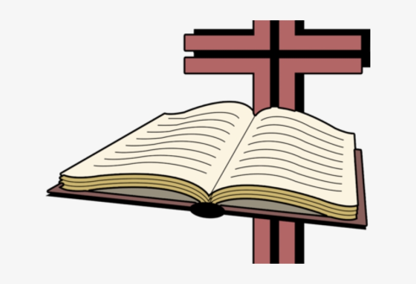 Bible With Cross Clip Art Library Download.