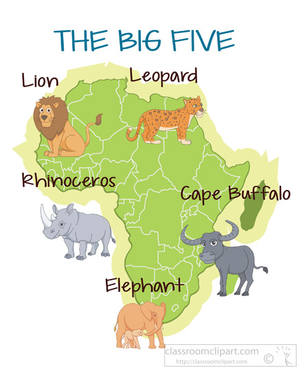 Big five clipart.