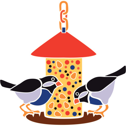 Bird feeder clip art.