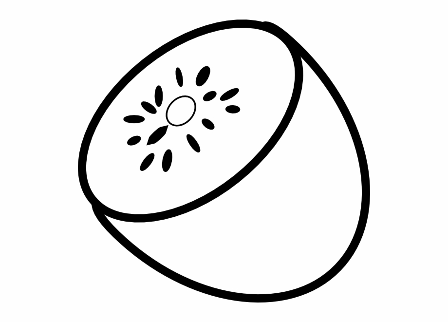 Kiwi Clipart Fruit Clip Art Photo Kiwi Black.