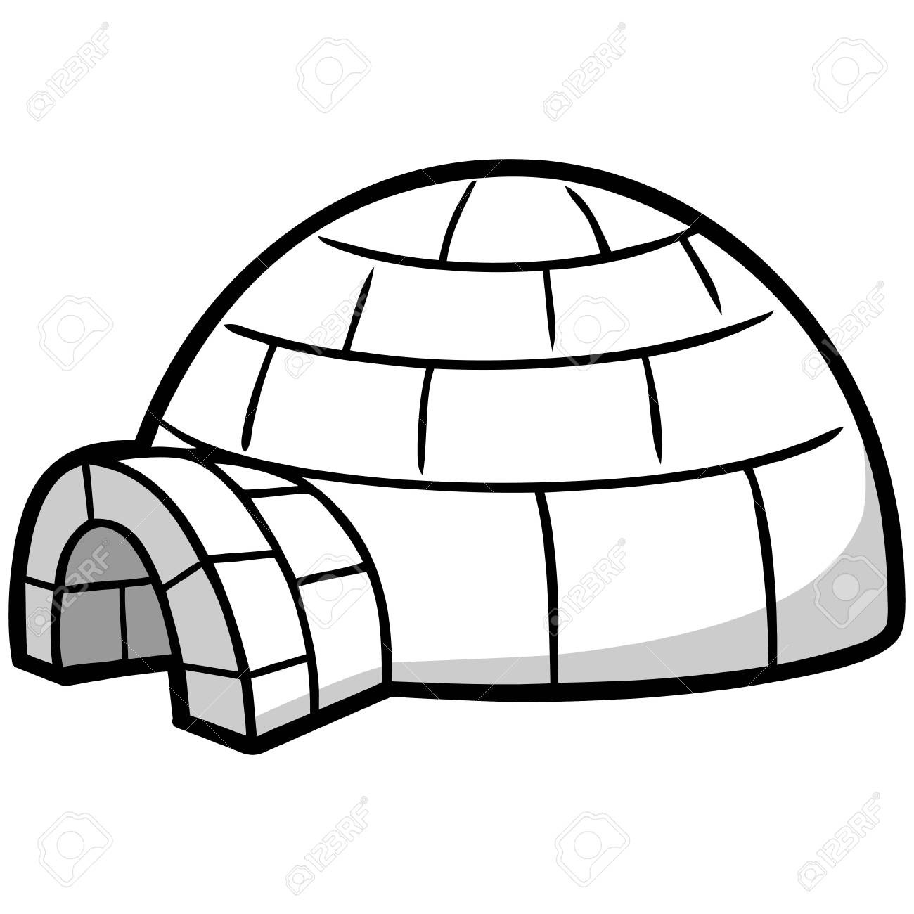 Igloo clipart black and white 5 » Clipart Station.