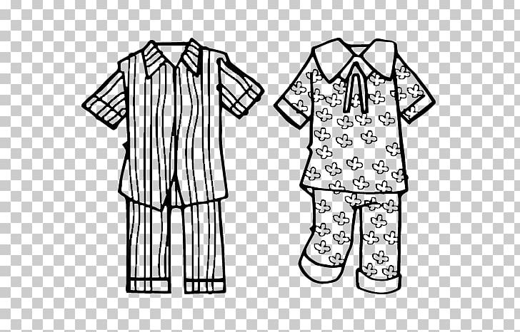 Pajamas Coloring Book Clothing Sleeve Line Art PNG, Clipart.