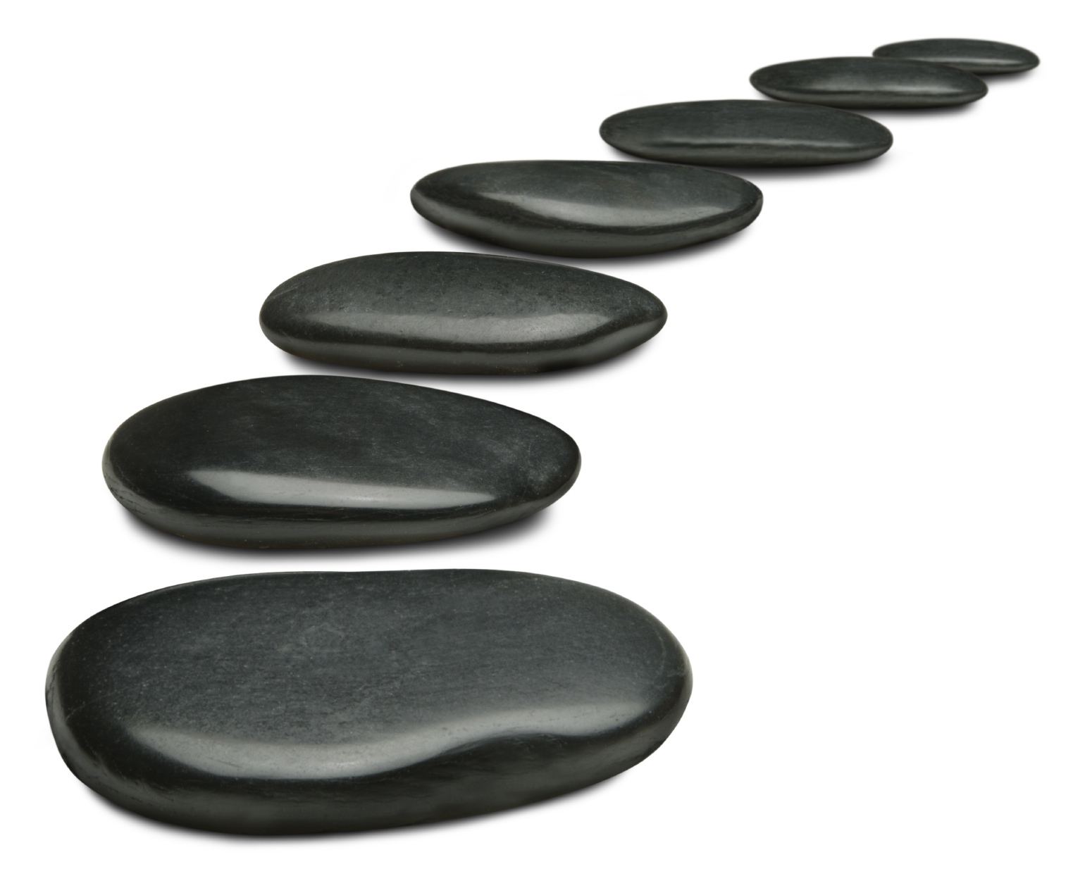 Stepping stones clipart.