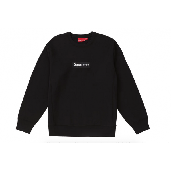 Supreme Box Logo Crewneck Sweater (Black).