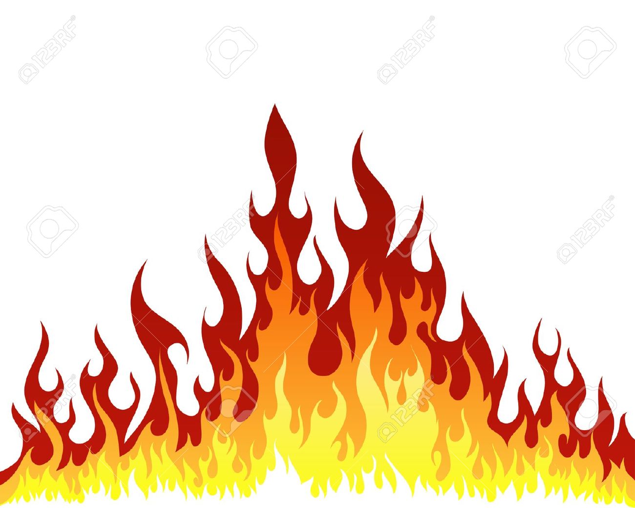 Blazing fire clipart.