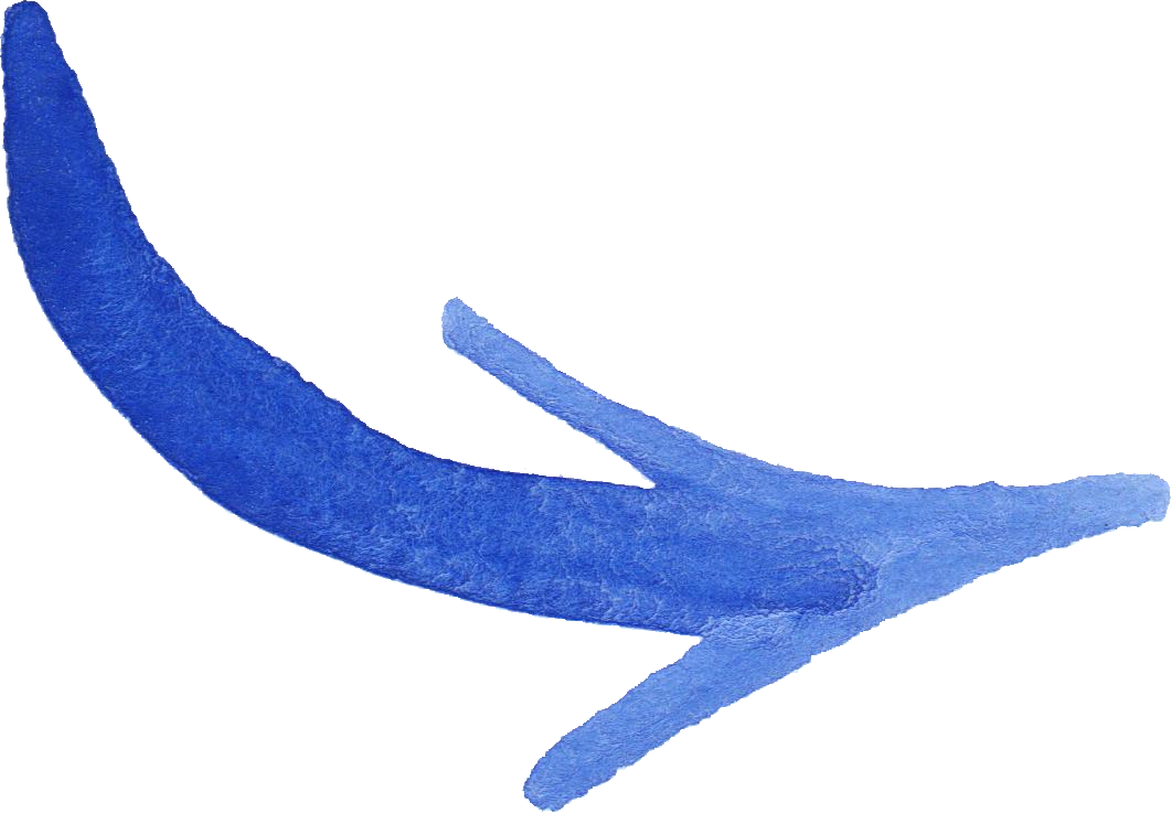 8 Blue Watercolor Arrow (PNG Transparent).