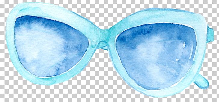 Goggles Sunglasses Blue PNG, Clipart, Azure, Black.