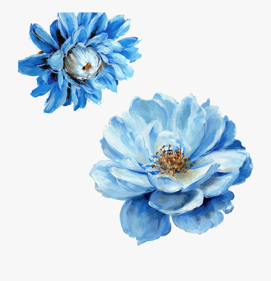 Png Blue Flowers.