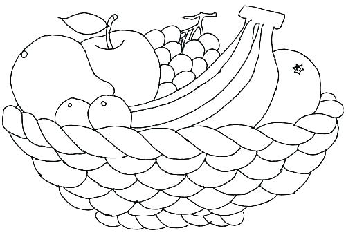 fruit coloring pages a bowl of fruit coloring page trail of.