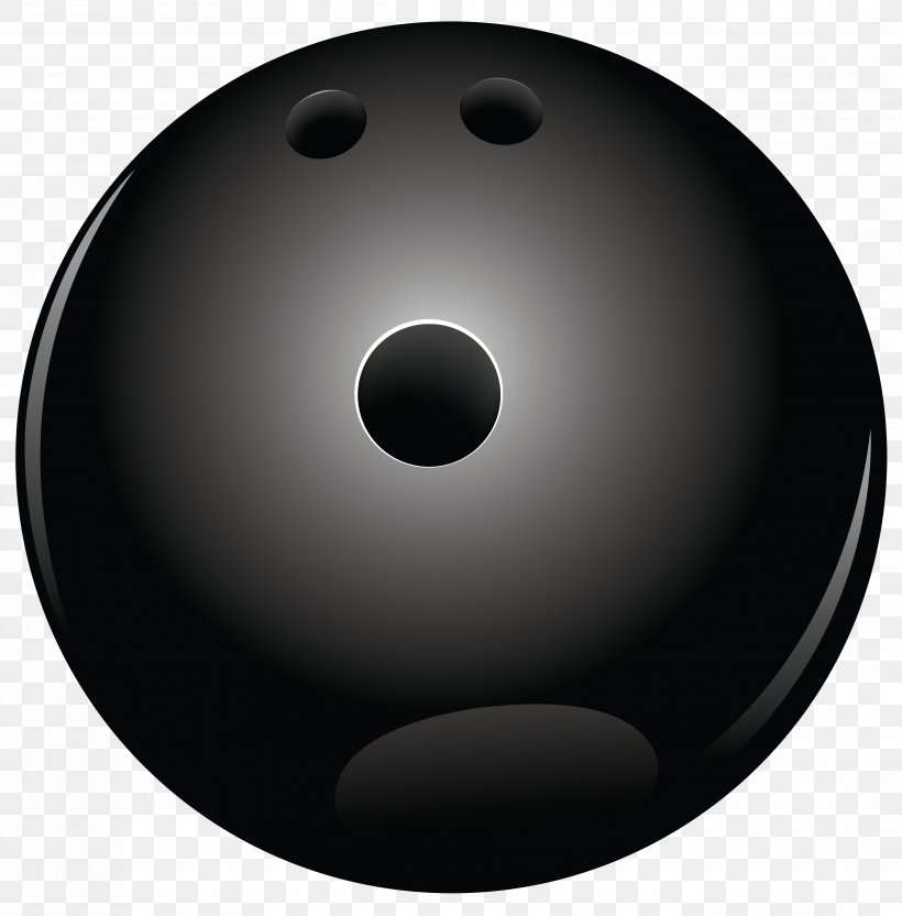 Bowling Ball Black And White Sphere Wallpaper, PNG.