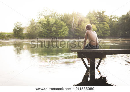 Lonely Boy Stock Images, Royalty.