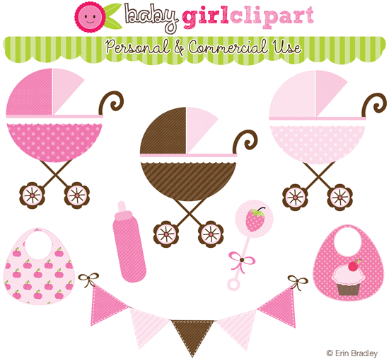 New Baby Girl Clipart.