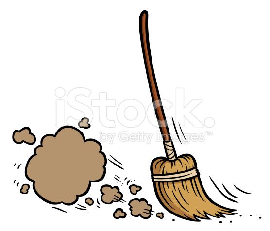 Clipart broom sweeping.