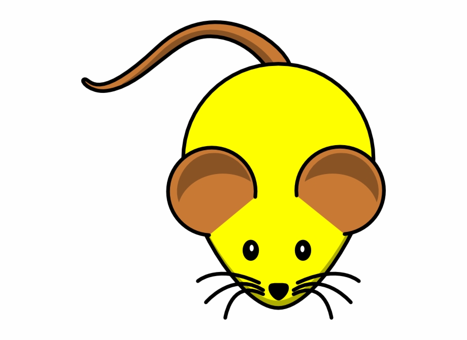 Yellow Mouse W/ Brown Ears Svg Clip Arts 600 X 590.