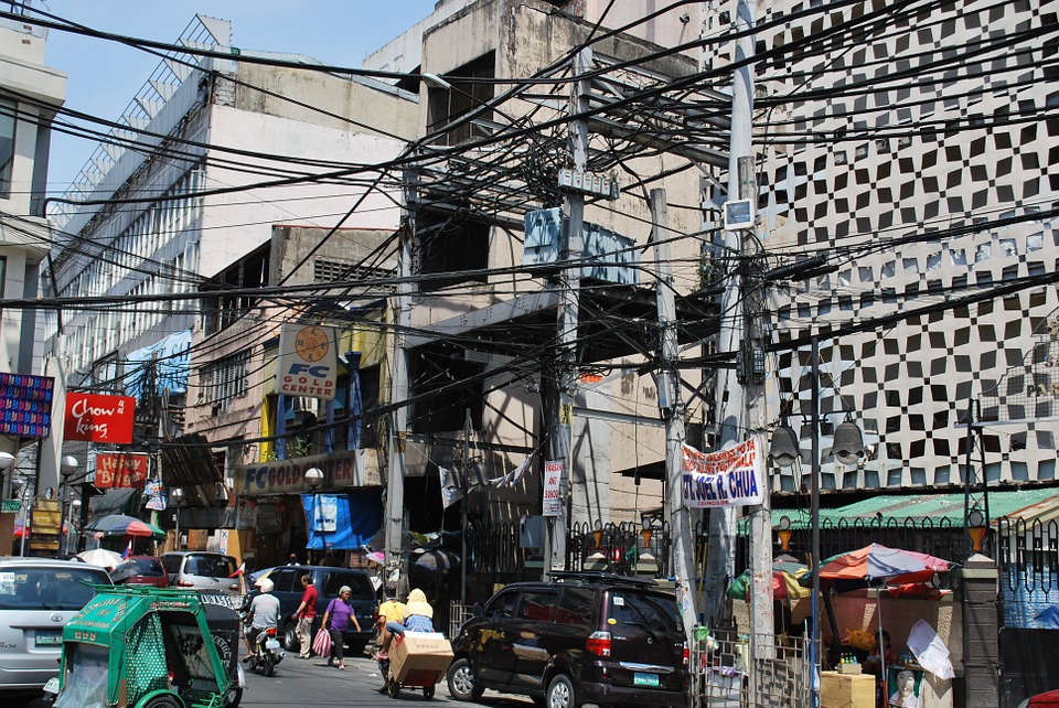 Free photo Power Supply Cable Salad Power Cable Manila.