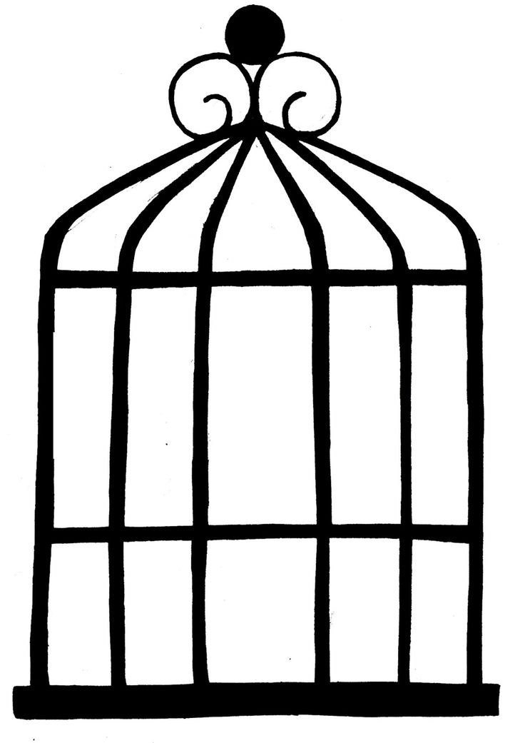 Bird cage clipart.