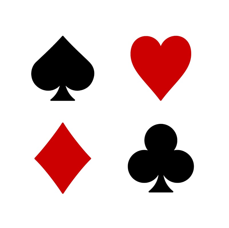 Playing card Suit Set Euchre , Heart Playing Cards.