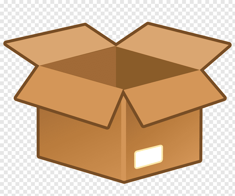 Brown box illustration, Cardboard box Icon, Cardboard box.