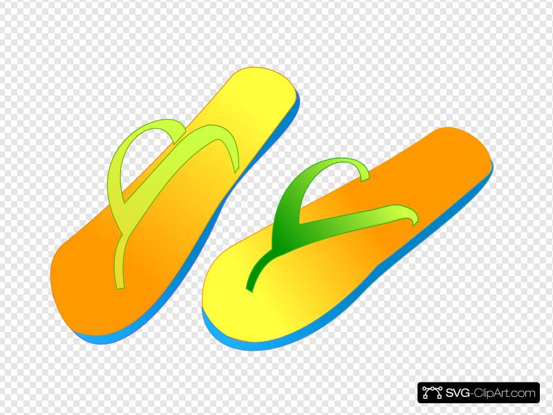 Flip Flops Clip art, Icon and SVG.