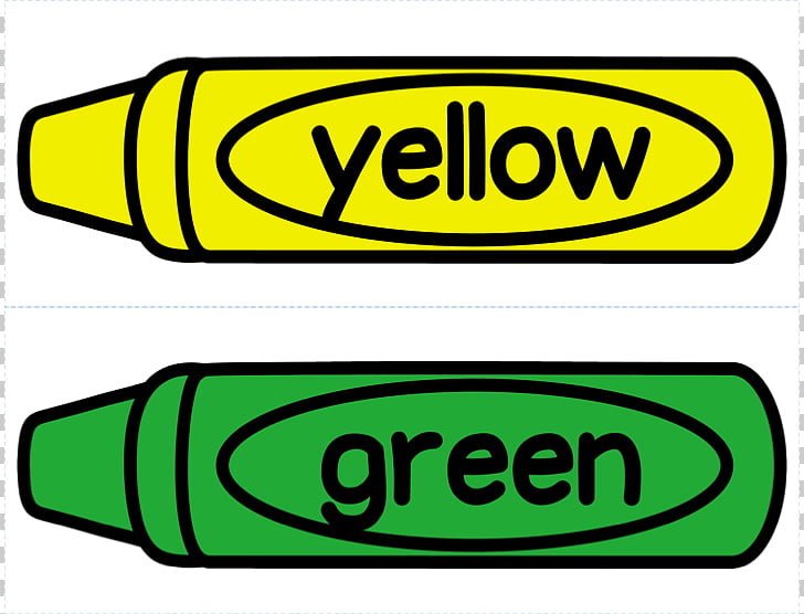 Crayon Colored pencil Crayola , Green Crayon s, yellow and.