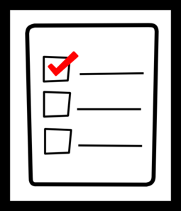 Checklist 20clipart.