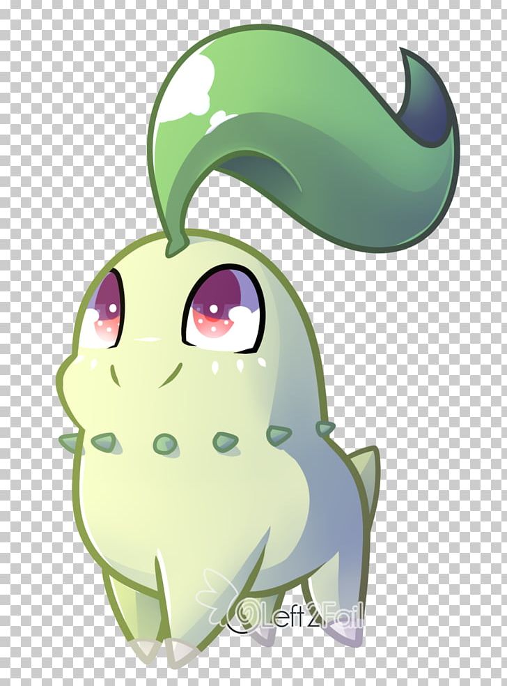 Chikorita Pokémon Chibi Drawing PNG, Clipart, Amphibian, Art.