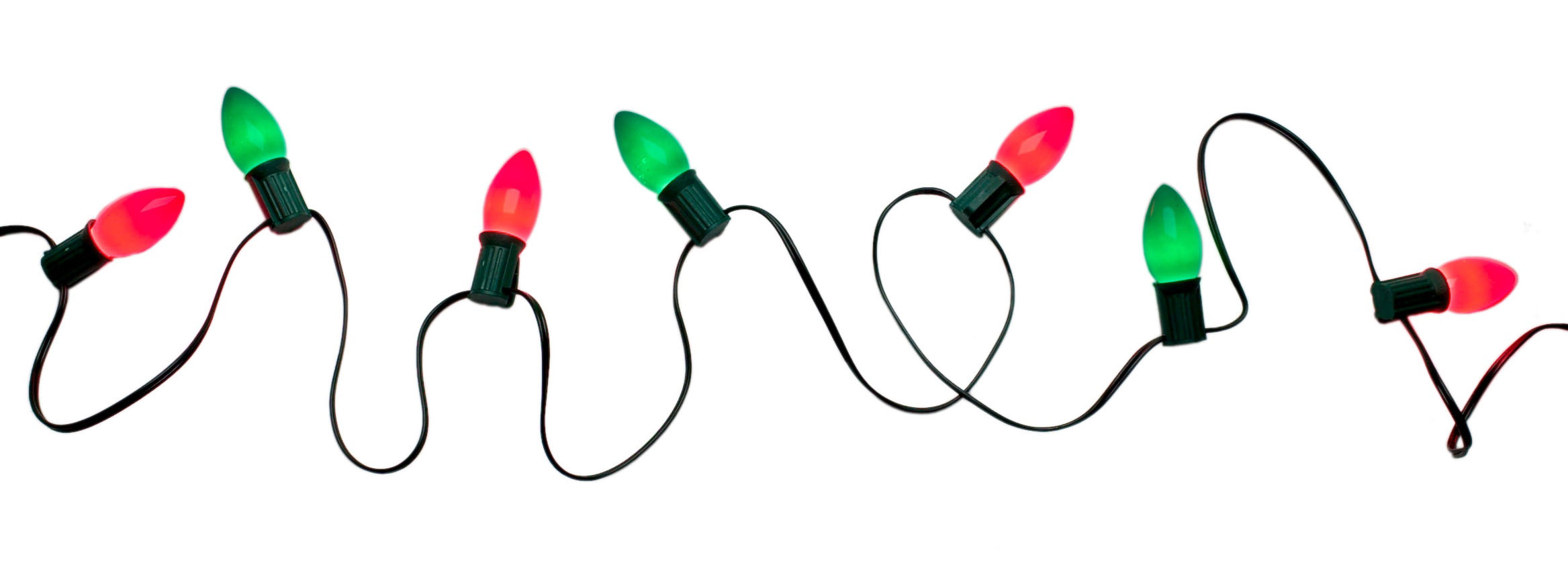 Blinking christmas lights clipart.