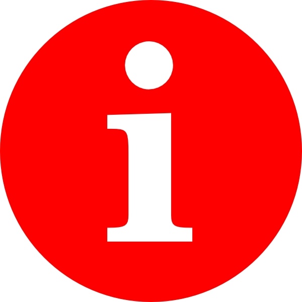 Letter I In A Red Circle clip art Free vector in Open office.