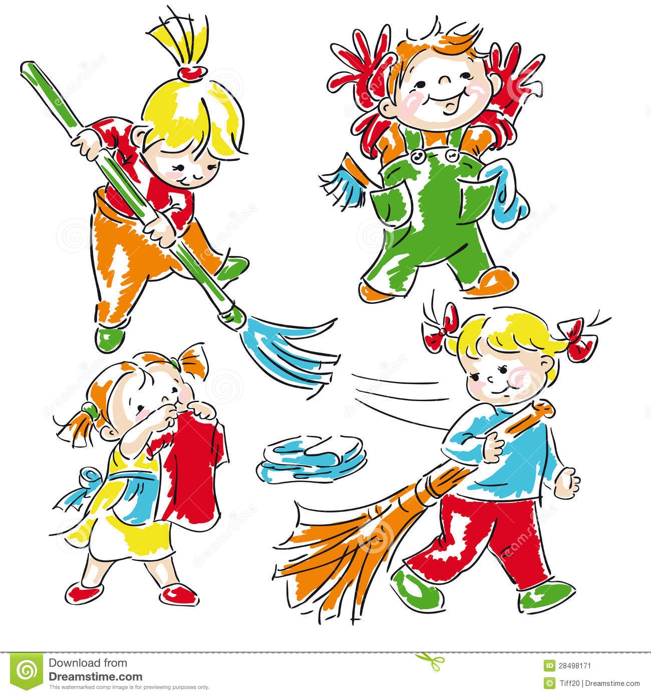 Similiar Students Cleaning Clip Art Keywords.