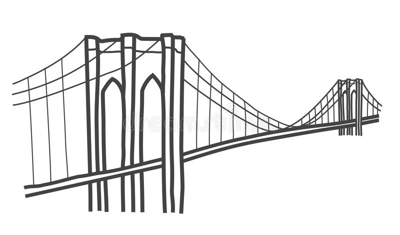 Brooklyn Bridge Stock Illustrations.