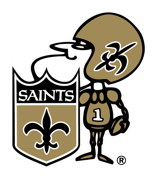 Saints Football Helmet Clipart.