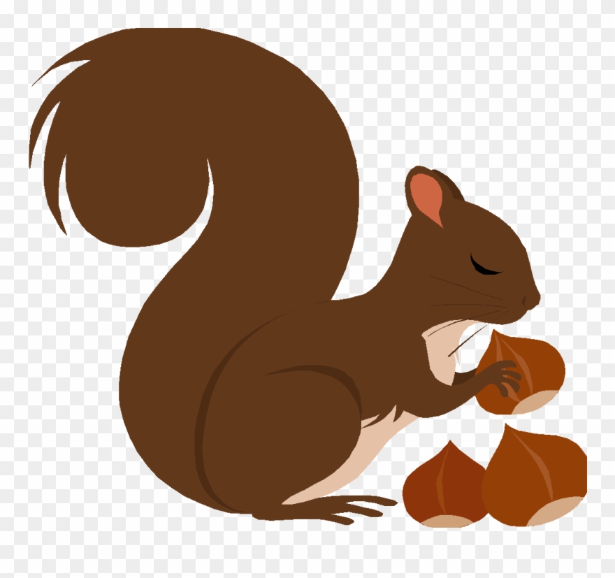 Red Squirrel Clipart Nut Clipart.