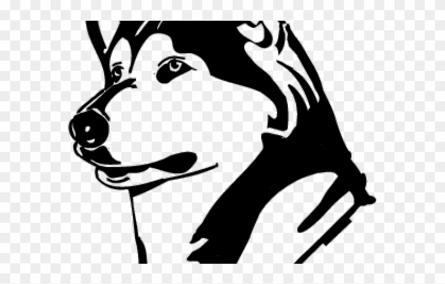 Husky Clipart Face.