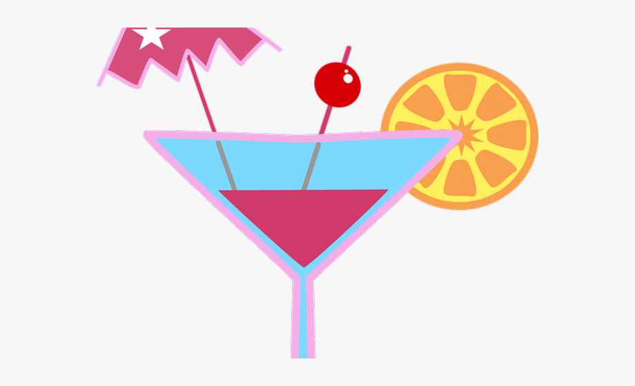 Martini Clipart Woman Drinking Cocktail.