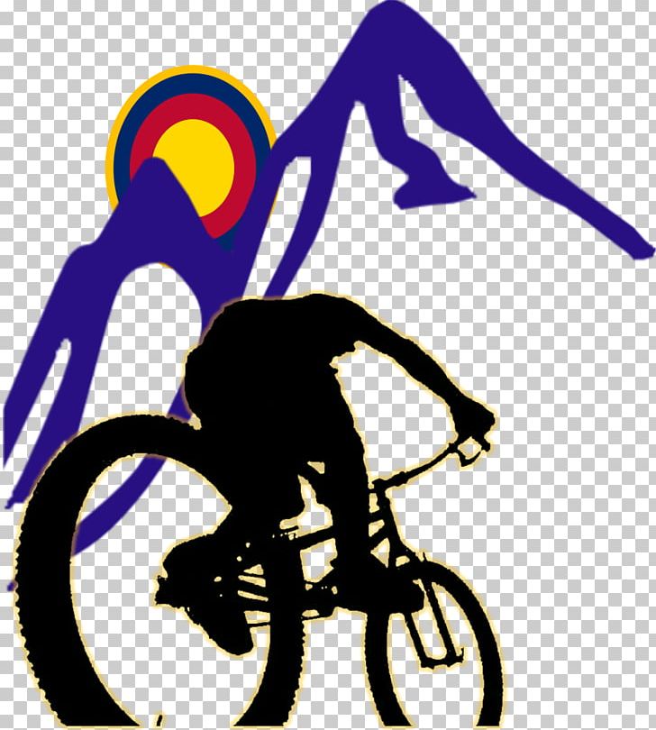 Mountain Bike Bicycle Downhill Mountain Biking Silhouette PNG.