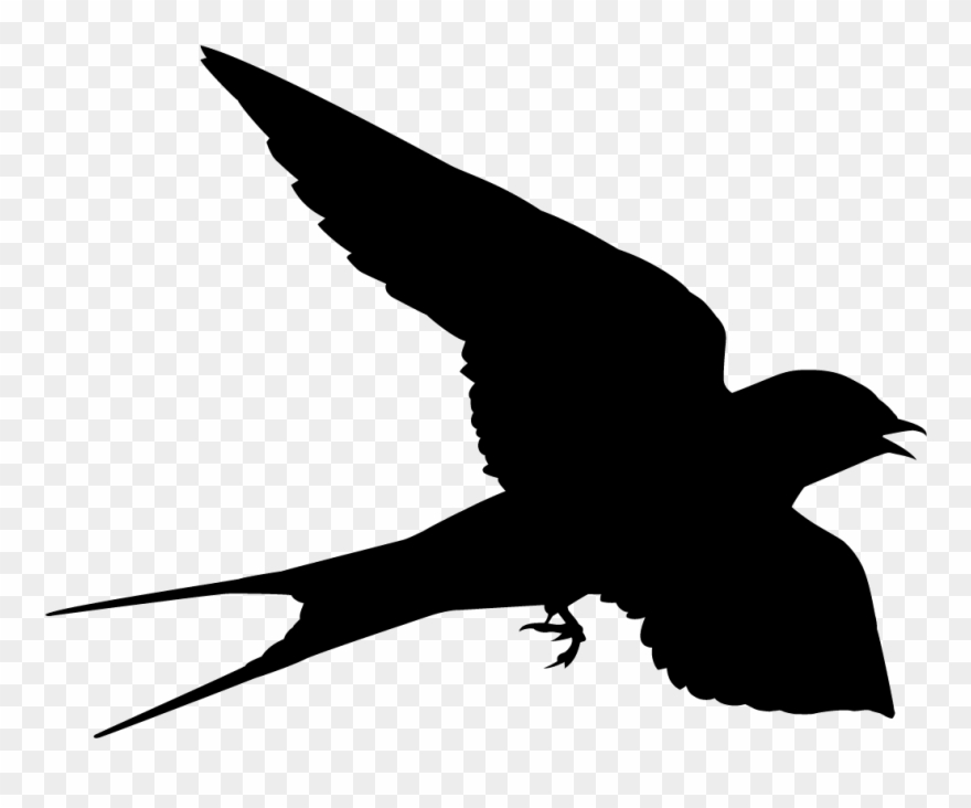 Swallow Clipart Silhouette.