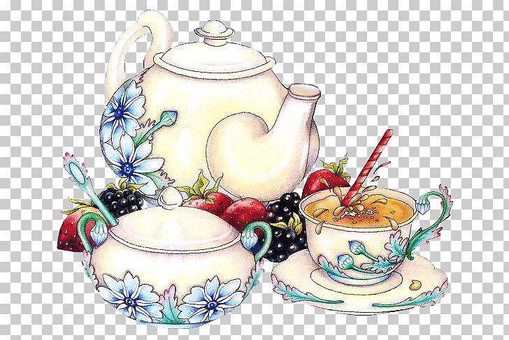 Tea set Service de table , tea PNG clipart.