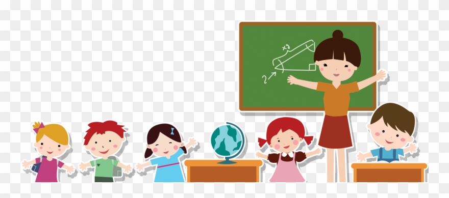 Teacher And Student Cartoon Png Clipart (#786387).