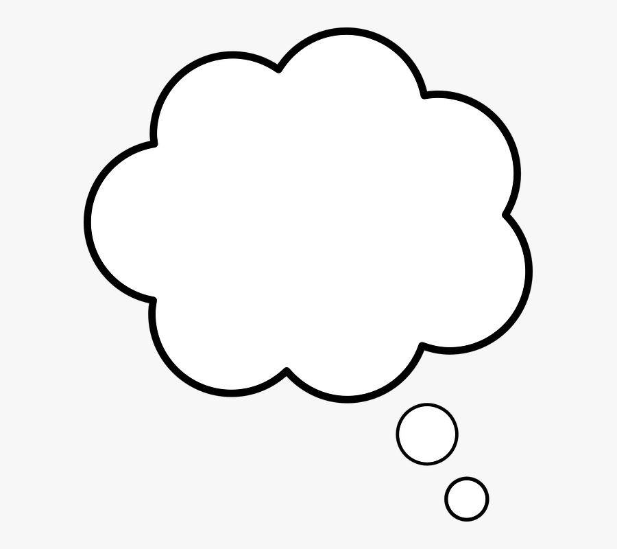 White Thought Bubble Transparent , Free Transparent Clipart.