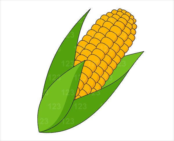 Corn on the cob clip art.