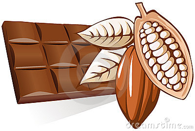 Cocoa bean clipart.