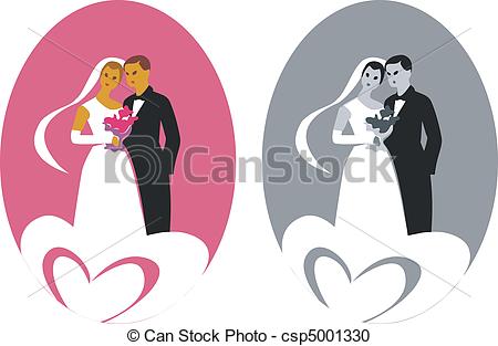 Wedding Couple 03 Vector.